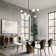 Hobart Modern White Rectangular Sintered Stone Dining Table with Pedestal Base