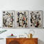 ABSTRACT Series CCCCLXVII - Toile tendue avec châssis encadré - 3 pièces-819865230-819865224
