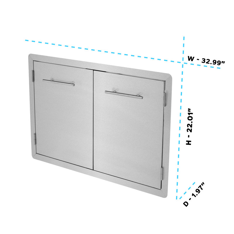 Stainless Steel Double Door Access Panel