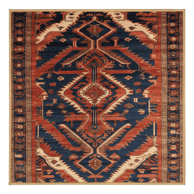 Machine Washable Persian Brown Area Rug