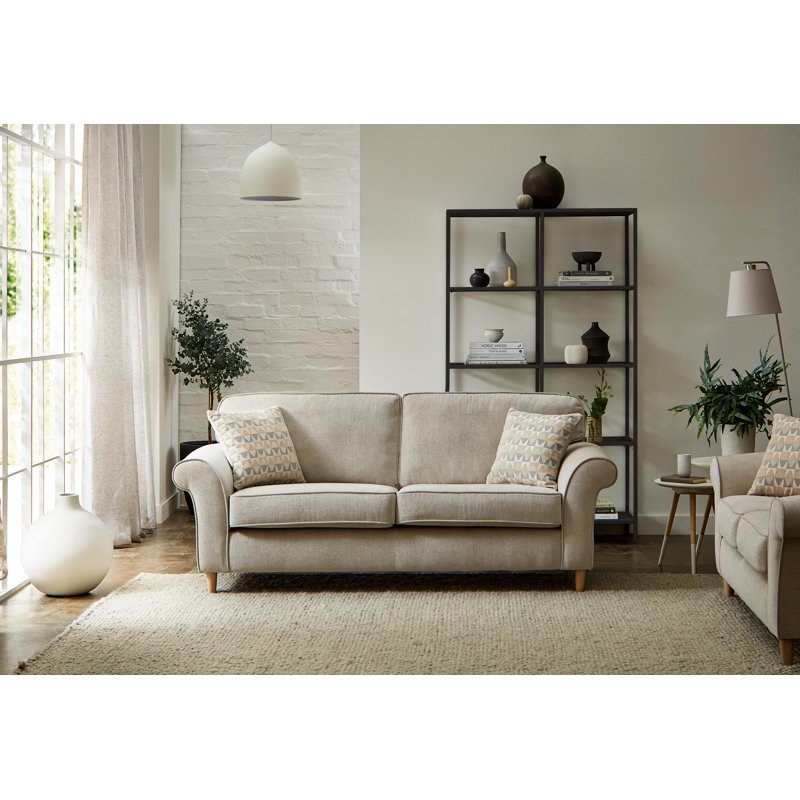 Eloise 3 Seater Rouen Ecru