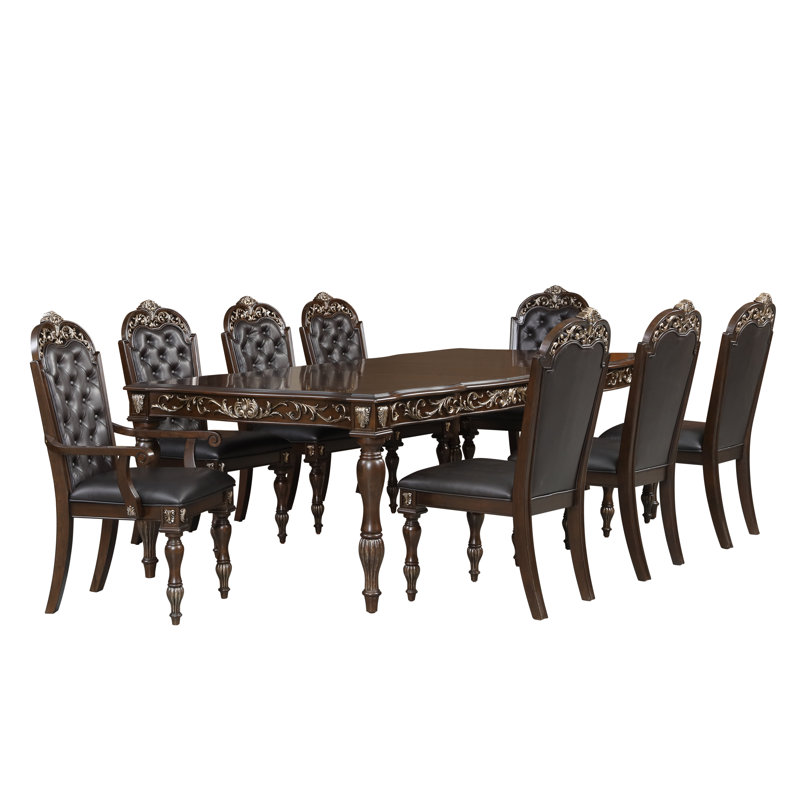 Ensemble de salle à manger Maximus, 9 pièces : table, 8 chaises