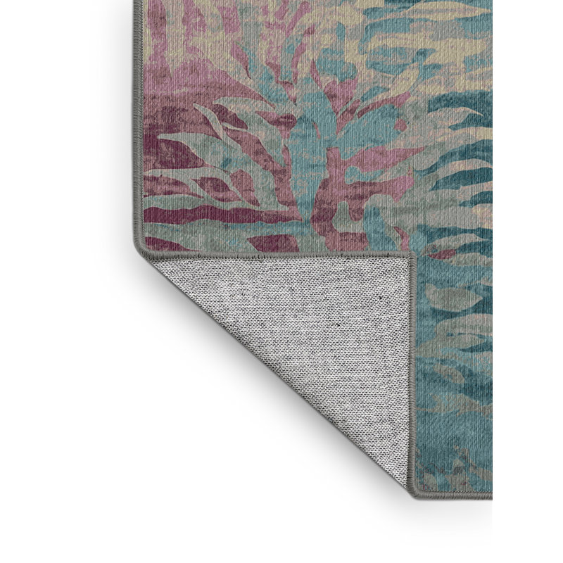Tapis gris lavable à la machine, Carré 3 pi