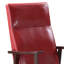 Raina Red PU & Espresso Finish Rocking Chair
