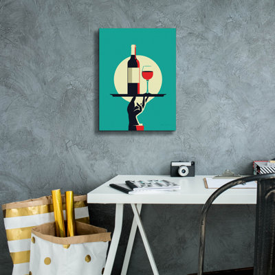 «Red Wine» par Omar Escalante, art mural sur toile