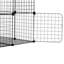 Grande cage à chat à 3 niveaux 28 po x 28 po x 41 po en métal avec hamac Catio