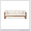 Lit de jour en bois d'acacia imperméable Long Beach, mobilier d'extérieur polyvalent pour le patio et la détente