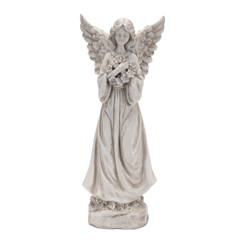 Statue florale d'ange (ensemble de 3)