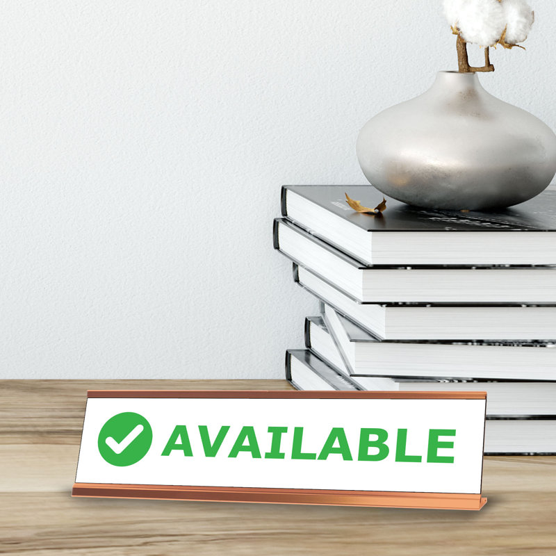 Available Desk Sign