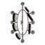 53" Long Laramie 8 Light Pot Rack