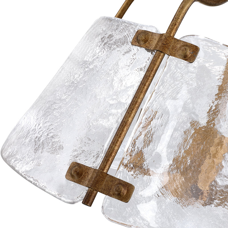 18,6 po Luminaire suspendu en verre 4 lumières 