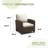 Woven Rattan Outdoor Patio Chair Set Of 2-815442435