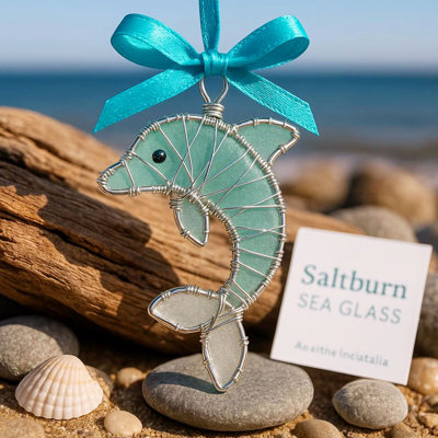 Handmade Sea Glass Oceans Ornament
