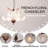 6-light Dimmable French Vintage Floral Chandelier
