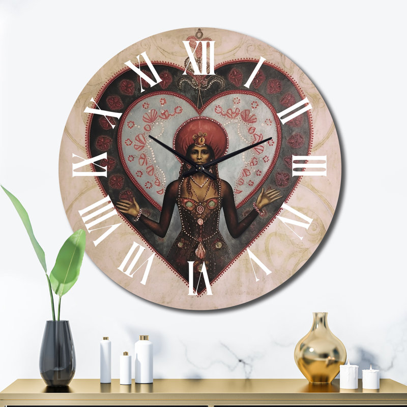 Horloge murale Lady Erzulie Yoruba, Très grand