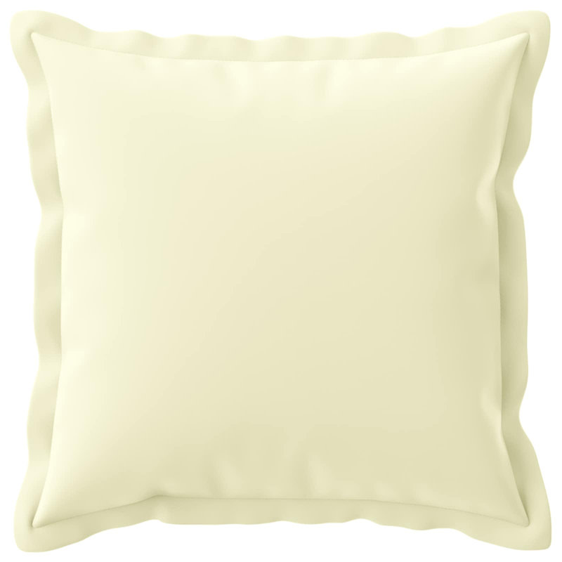 Wine Red Cushion, Cream, Square 50cm