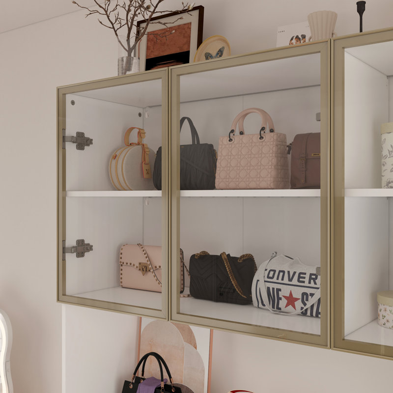 Système de garde-robe à 6 portes avec 3 tiroirs, Blanc