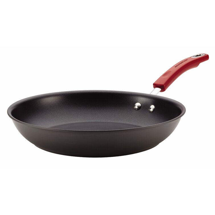 Circulon Radiance Hard Anodized Nonstick Deep Frying Pan with Lid, 12-Inch,  Gray