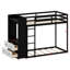 Multi-Functional Bunk Bed Featuring Built-In Shelves, Pegboards, Drawer Storage, And Ambient Lighting-2027915585