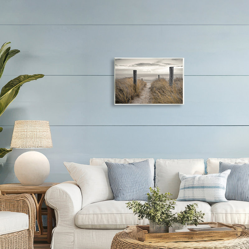 Plaque murale Stormy Beach Day, design par Assaf Frank, H 10 po x l 15 po