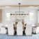 Kason Modern 7-Lights linear globe chandelier