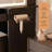 Aullville Vanity Desk with Sliding Mirror and LED Lights & Charging Station with Stool-747567086