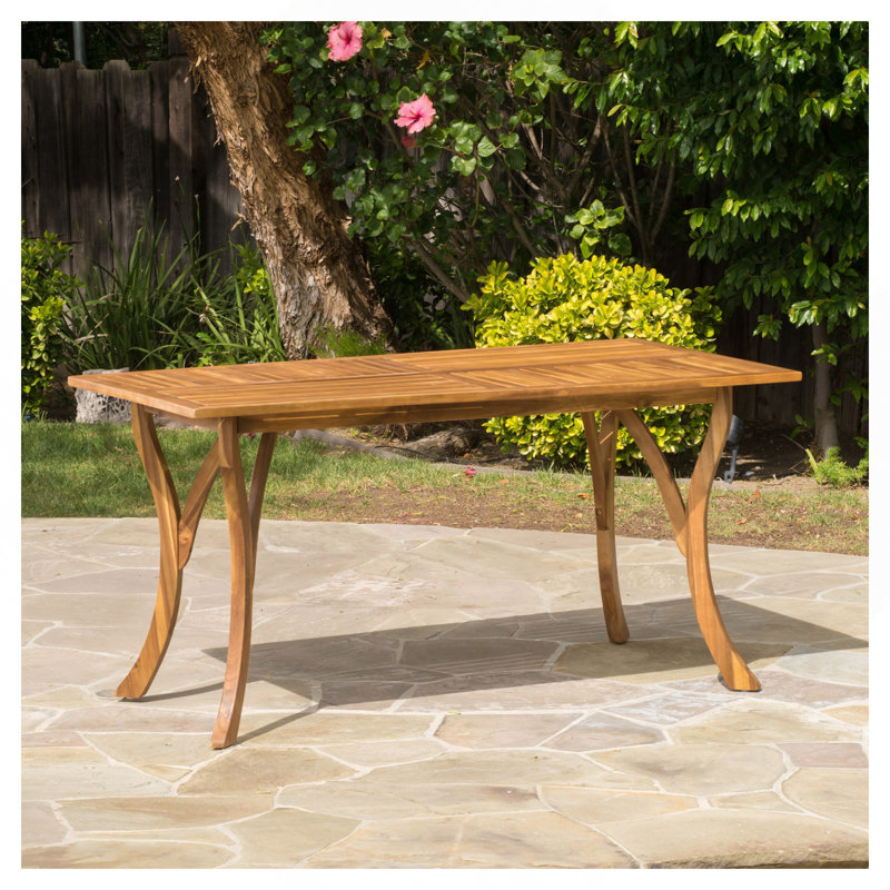 ECTANGULAR WOOD TABLE, Teak