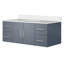 Meuble-lavabo gris foncé 48 po X P 22 po D, avec plateau en marbre de culture-117843144
