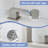 Easy Install Brushed Nickel Stainless Steel Faucet For 3-hole Bathroom Sinks