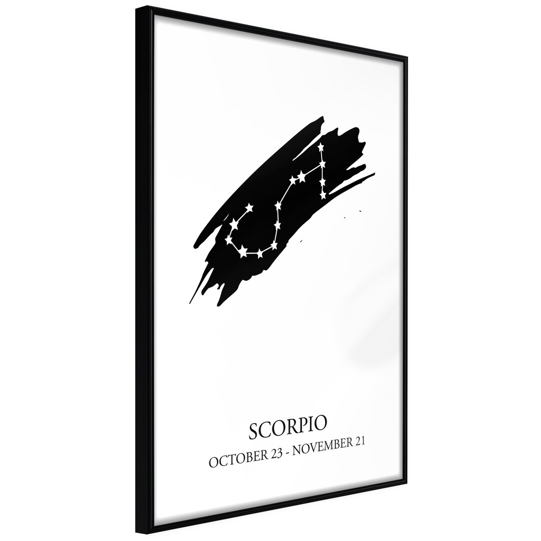 Gerahmtes Poster Scorpio I