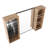 41.3'' Bathroom Mirror Cabinet with Storage Combination
