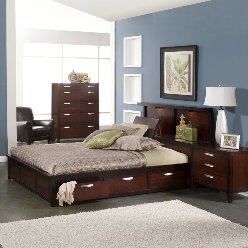 Ensemble de chambre à coucher avec rangement 2 pièces Westmanland, Grand