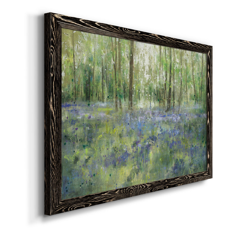 Lavender Hill - Reproduction d'art sur toile encadrée, H 23 po x l 32 po x P 1 po, Cadre noir