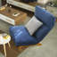 Canapé moderne bleu foncé multifonctionnel, fauteuil inclinable en métal pour la maison