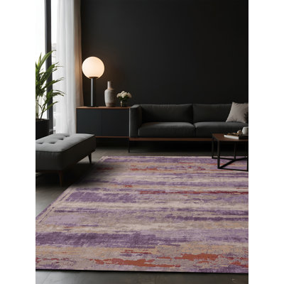 Tapis beige soyeux et moelleux