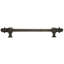 Acanthus 8 inch center to center pull Romanesque style with 1/2 smooth bar in Oil Rub Bronze finish