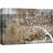 Abstract Tree "White Branch Leaves On Wood Effect Background Artwork, Abstract Neutral Tan Rustic Wall Pictures, Large Framed Canvas Giclee Print Wall Art"-1762495043-1838770155-1862809907