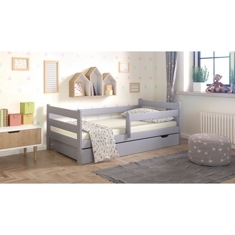 Standard with Storage Included, European Toddler (80 x 160cm), Grey