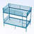 Bunk Bed With Ladder And High Guardrail, Able To Split, Metal Bunk Bed, Storage Space, Noise Free,Twin Over Twin Size,Blue-131738128