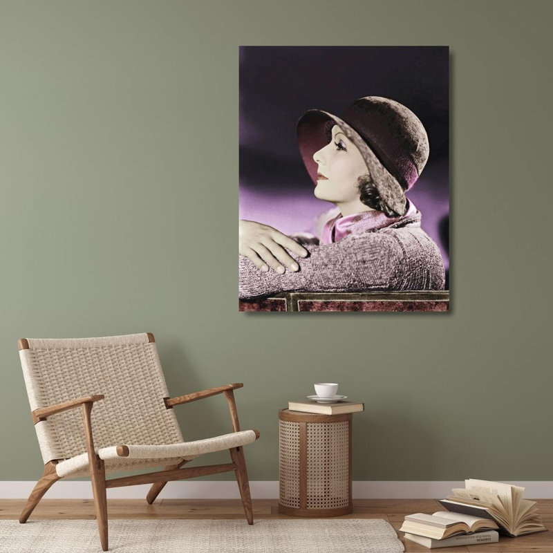 Mercer41 Hollywood, photo d'archives sur toile tendue, Greta Garbo, H 34 po x l 28 po