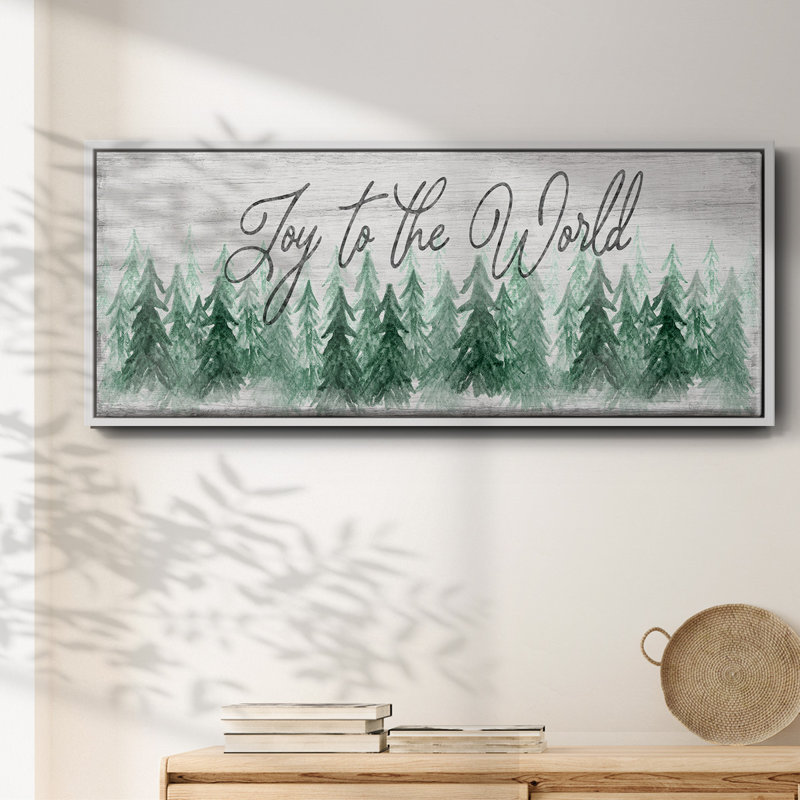 «Joy to the world», toile encadrée