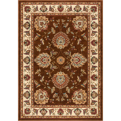 Fiecke Oriental Floral Persian Area Rug
