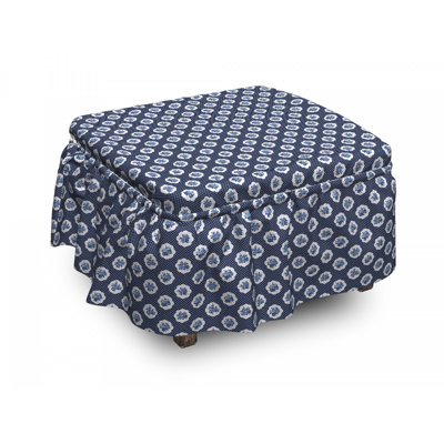 Box Cushion Ottoman Slipcover