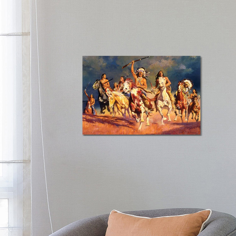 Opening The Fight by David Mann - Wrapped Canvas Painting, 45.72cm H x 66.04cm W x 1.91cm D