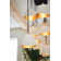 Cotter 14 - Light Fabric Dimmable Geometric Chandelier