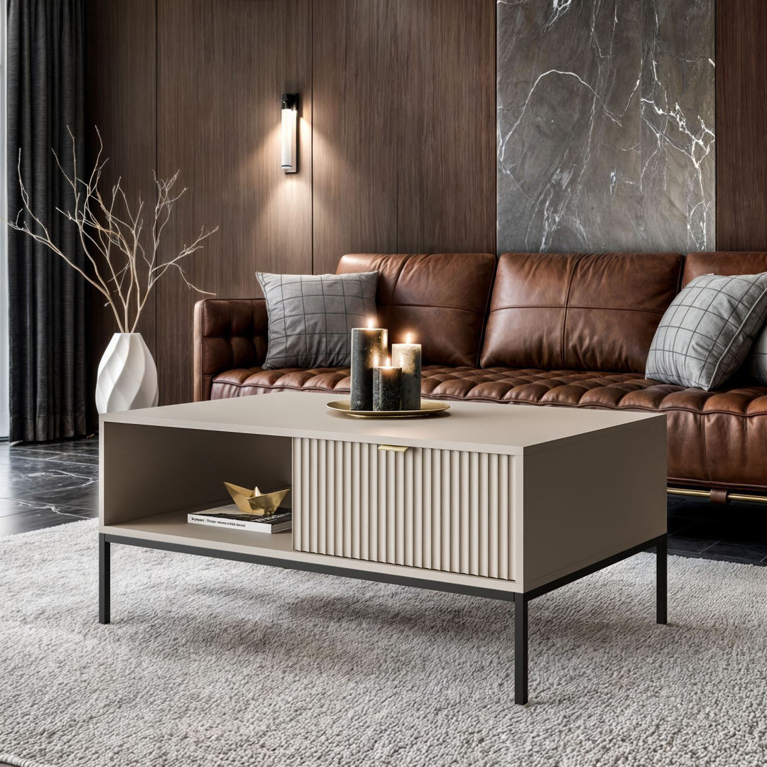 Four Leg Coffee Table with Storage
