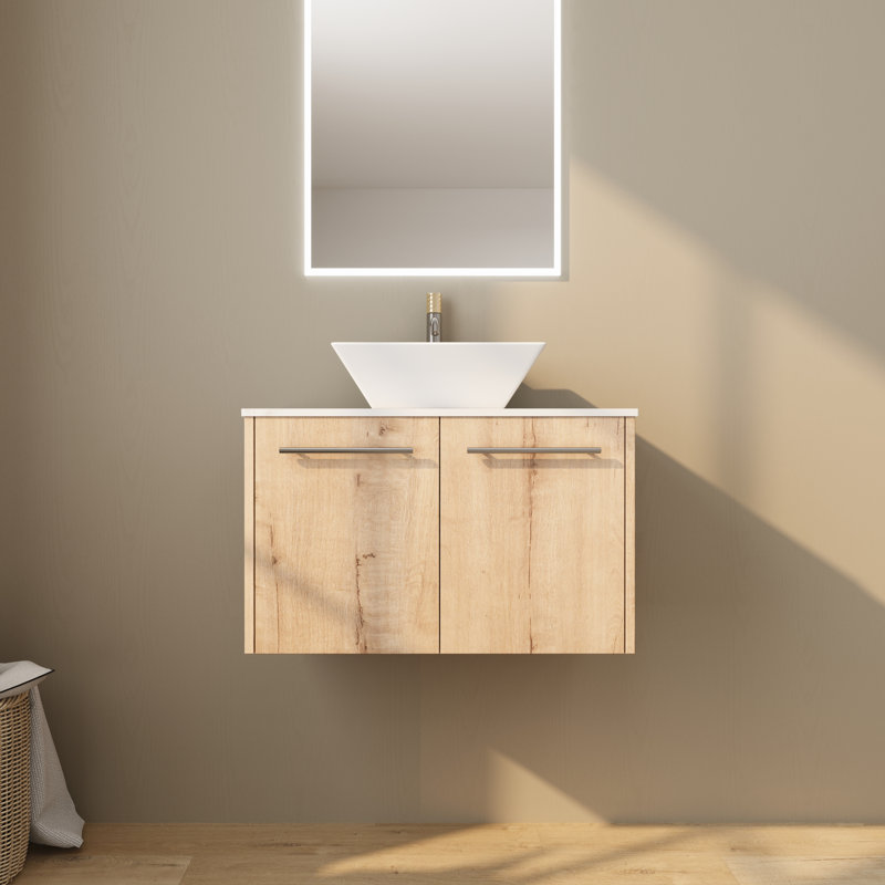 29.54'' Single Bathroom Vanity with Ceramic Top