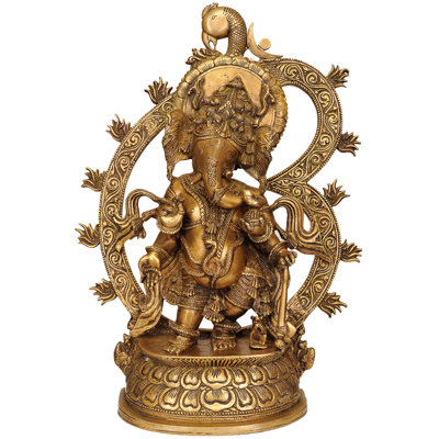 Figurine Bhakawan Ganesha avec une grande om