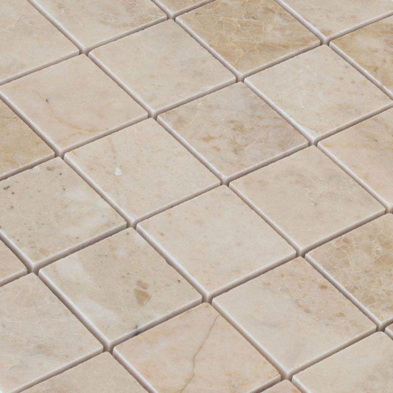 Carreau de mosaïque en marbre 2 po x 2 po pour mur et plancher