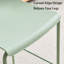 Chaise d'appoint à dossier vert uni (ensemble de 2)-1574531282